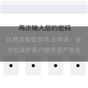 比特派教程官网 比特派：全方位保护用户数字资产安全