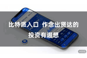 比特派入口  作念出贤达的投资有遐想